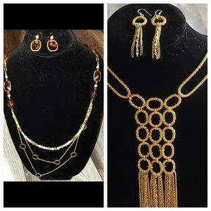 Bundle of 2 Necklace & Earring Sets